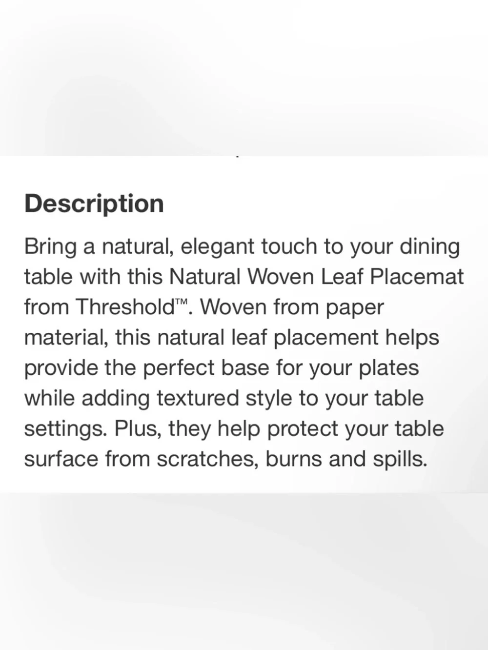 Threshold natural woven